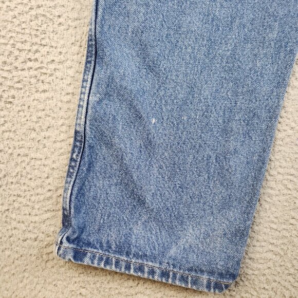 Wrangler Jeans Mens 38x32 Regular Denim Rugged Faded Stonewashed Workwear Pants - Picture 10 of 13